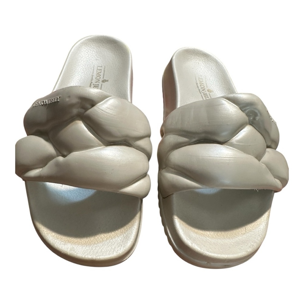 Lemon Cream Braided Sandals Modern Comfort